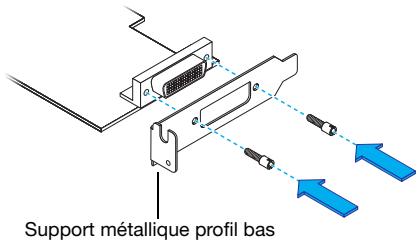 MATROX P690 PCI - Remplacement des supports métalliques sur une carte graphique profil bas - 2