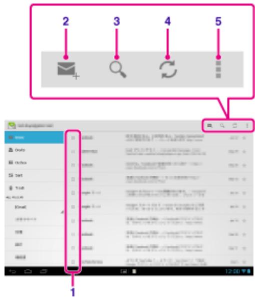 SONY XPERIA TABLET S 32 GO - Configuration d'un compte de messagerie électronique - 1