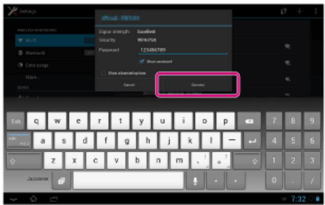 SONY XPERIA TABLET S 32 GO - Tapez sur [se connecter] - 1