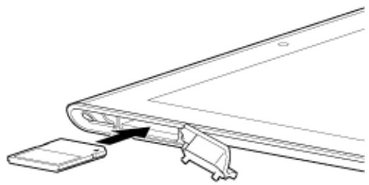 SONY XPERIA TABLET S 32 GO - Pour insérer une carte mémoire SD - 1