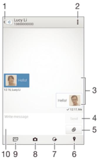 SONY SGP521E1 - Voir et envoyer des messages - 1
