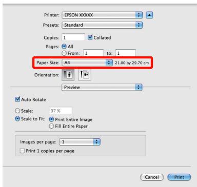 EPSON R3000 - Configuration des paramètres sous mac OS x - 1