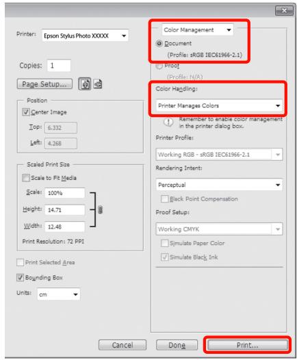 EPSON R3000 - Impression avec gestion des couleurs par l'icm hôte (windows) - 2