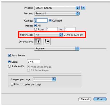 EPSON R3000 - Configuration des paramètres sous mac OS x - 1