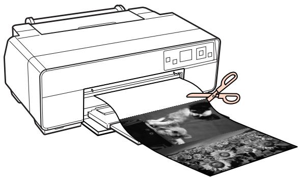 EPSON R3000 - Découpe du papier rouleau - 4
