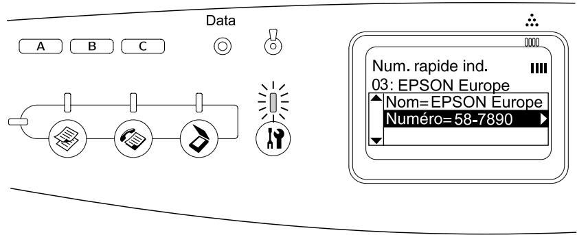EPSON ACULASER CX21NF - Modification des destinataires - 2