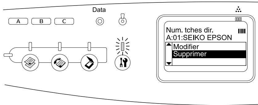 EPSON ACULASER CX21NF - Suppression de destinataires - 2