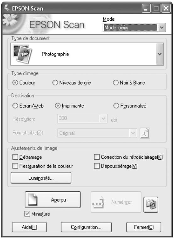 EPSON ACULASER CX21NF - Sélection des paramètres de base - 2