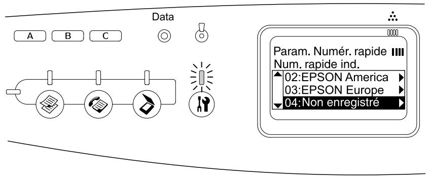 EPSON ACULASER CX21NF - Pour la numérotation rapide - 1