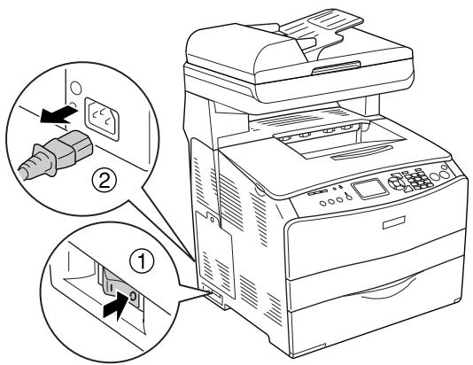 EPSON ACULASER CX21NF - Installation de l'unité papier en option - 1