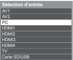 PANASONIC TX-L47ET50E - Sélectionnez [PC] - 1