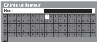 PANASONIC TX-L47ET50E - Saisissez les caractères via le menu de saisie libre - 1