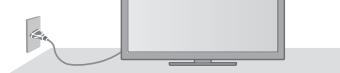 PANASONIC TX-L47ET50E - Manipulation de la fiche et du cordon d'alimentation - 2