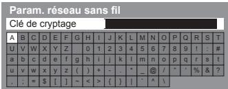PANASONIC TX-L47ET60E - Saisissez la clé de chiffrement du point d'accès - 1