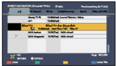 PANASONIC TX-32AS600E - Contrôler l'enregistreur DIGA - 1