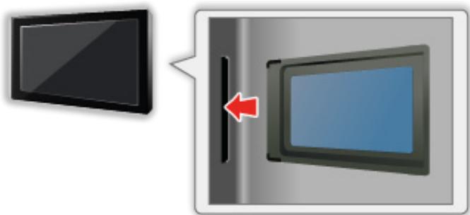 PANASONIC TX-32AS600E - Comment insérer le module IC et la carte à puce - 1