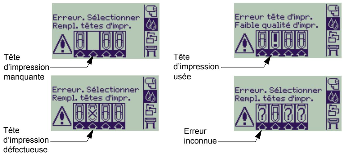 HP DESIGNJET 510 - Erreurs de tête d'impression - 1