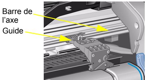 HP DESIGNJET 510 - Retrait d'un bourrage papier - 1
