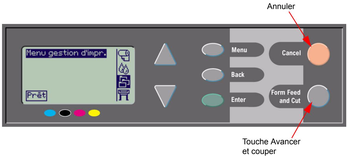 HP DESIGNJET 510 - Touches d'action - 1