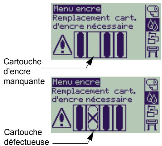 HP DESIGNJET 510 - Erreurs des cartouches d'encre - 1
