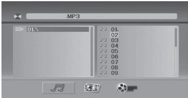 THOMSON DVD120H - Lecture d'un CD AUDIO ou de fichiers musicaux (MP3) - 1