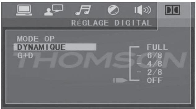 THOMSON DVD120H - RÉGLAGE NUMÉRIQUE - 3
