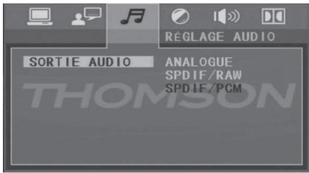 THOMSON DVD120H - Sortie d'audio - 1
