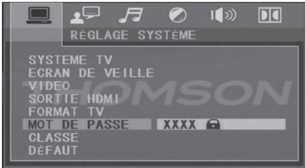 THOMSON DVD120H - Mot de passe - 2
