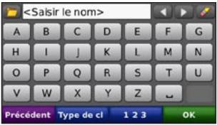 GARMIN VOLVO - Utilisation du clavier virtuel - 1
