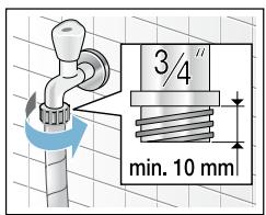 BOSCH LAVE-LINGE WAE28217FF - Branchement - 1