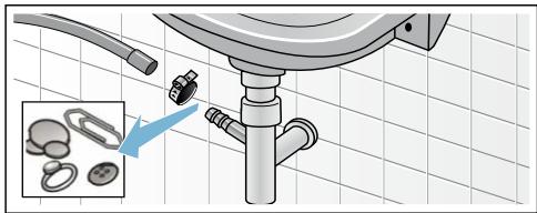 BOSCH LAVE-LINGE WAE28217FF - Flexible d'écoulement bouché au niveau du siphon - 1