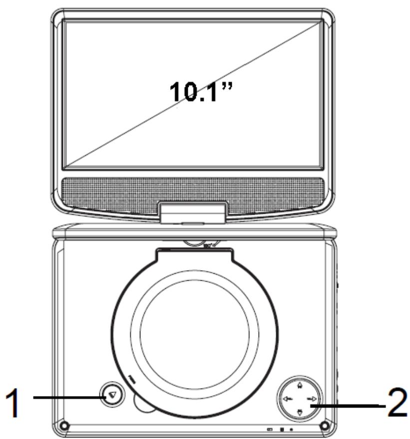 BRANDT DVDP-10R - Description des controles - 1