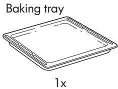 Baking tray 1x