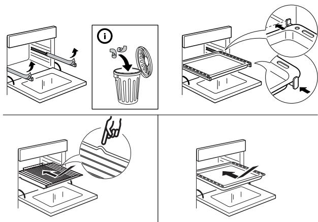 IKEA ANRATTA 00411718 - Inserting the wire shelf and other accessories - 1