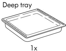 Deep tray 1x