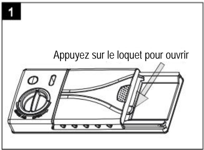BRANDT VH1772J - Le bac à détergent - 1
