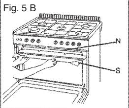 BOMPANI BOG85IX,  BOG85NR - Utilisation du grilloir electrique avec FOUR electrique statique (une seule manette) - 4