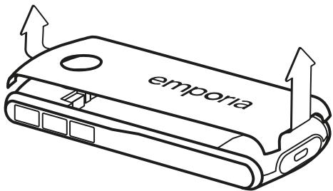 EMPORIA PURE - > So setzen Sie die SIM-Karte ein - 1