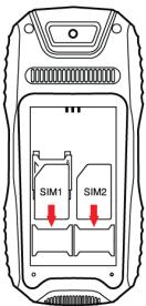 ENERGIZER ENERGY 200 - Installer la batterie et la carte SIM - 2