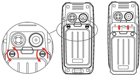 ENERGIZER ENERGY 240 - Installer la batterie et la carte SIM - 1