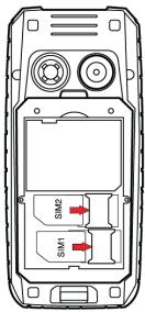 ENERGIZER ENERGY 240 - Installer la batterie et la carte SIM - 2