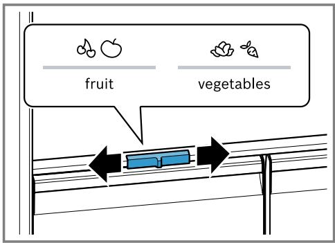 BOSCH KFN96APEA - KFN96VPEA - Bac à fruits et légumes avec régulateur d'humidité - 1