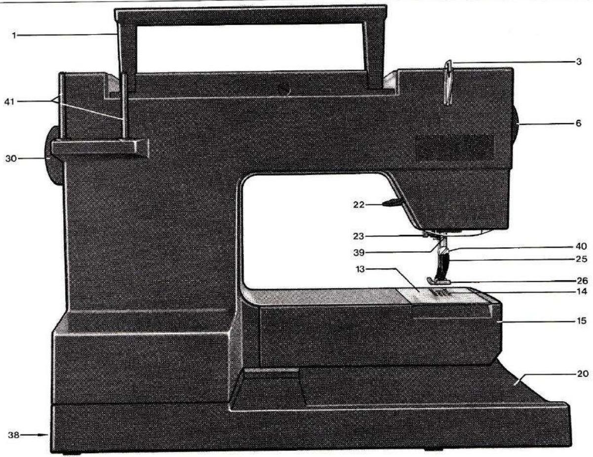 HUSQVARNA OPTIMA 190 - Bouton d'abaisement du convoyeur - 1