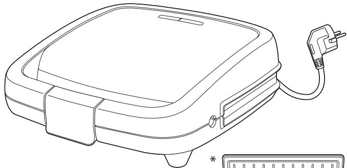 MOULINEX WAFFLE TIME WJ170112, WJ70112 - waffle time croc time - 2