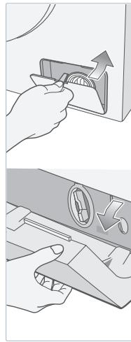 SAMSUNG WD90J6410AW - Nettoyage du filtre à impuretés - 1