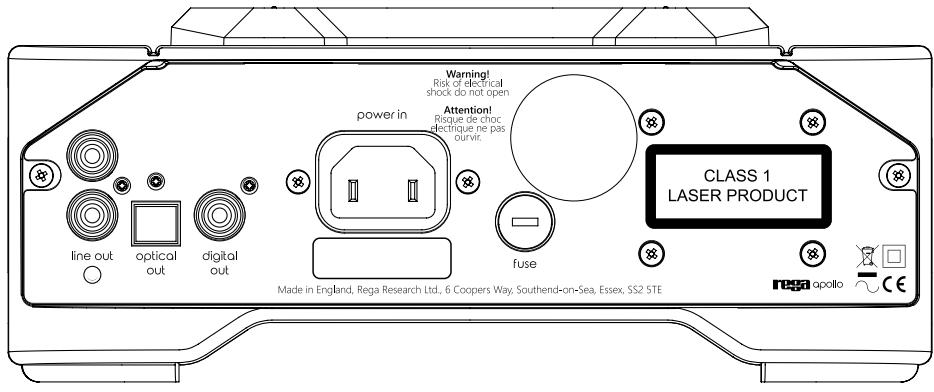 REGA APOLLO - Attention: le CANAL GAUCHE sur certains AMPLIS et cordons de modulation est REPERE en NOIR! - 1