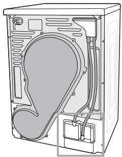 SAMSUNG DV80F5E5HGW - RACCORDER LE TUYAU DE VIDANGE - 1