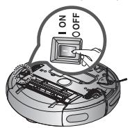 SAMSUNG SR8756 NAVIBOT - Voudeveze teteindre le bouton de mise sous tension située sous l'unité principale avant de la nettoyer. - 1