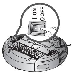 SAMSUNG SR8756 NAVIBOT - Voudevez teindre le bouton de mise sous tension située sous l'unité principale avant de la nettoyer. - 1