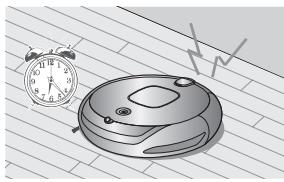 SAMSUNG NAVIBOT SR8855 - PROGRAMMATION DE L'HEURE DE NETTOYAGE - 1